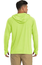 Men's UPF 50+ Sun Protection Hoodie Shirt 3-Pack Long Sleeve Moisture-Wicking Quick-Dry Breathable Outdoor Performance T-Shirt for Hiking Fishing Running – Sizes S to XXXL, Fluorescent Yellow