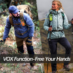 BAOFENG Walkie Talkies for Adults Long Range – 22 FRS Channels, VOX Hands-Free, USB-C Rechargeable Li-ion Battery, LCD Display, Built-in Flashlight, 2-3 Mile Range for Hiking, Camping & Family Outdoor Use