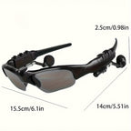 Smart Glasses with Built-In Bluetooth Wireless Earbuds – Stereo Sound, Hands-Free Calls, Glare-Resistant Lenses, Stylish Audio Sunglasses for Music, Driving, Sports & Outdoor Activities, Gift for Couples