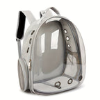 Space Capsule Cat Backpack Carrier - Transparent Window Double Shoulder Portable Pet Bag for Cats Small Dogs Travel Hiking Outdoor - Bubble Backpack Cat Carrier Black