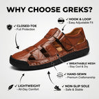 Men's Closed Toe Sport Sandals – Breathable Outdoor Fisherman Shoes, Anti-Slip Summer Beach Loafers for Hiking, Walking & Water Activities | Velora