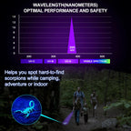 UV Blacklight Flashlight 395nm Portable Ultraviolet Light for Counterfeit Detection Pet Urine Stain Scorpion Hunting Ringworm, Multi-Pack 4/6/8/12pcs, AAA Battery Powered
