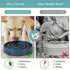 Large Slow Feeder Dog Bowl – Anti-Choke Maze Design for Healthy Eating, Durable PP Non-Toxic Material, Bloat Prevention Bowl for Large & Medium Breed Dogs