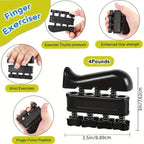 4-Piece Grip Strength Training Set Adjustable Hand Grip Strengthener 10-130 lbs Finger Exerciser Forearm Workout Ring Exercise Ball for Athletes Climbers Musicians Men Women