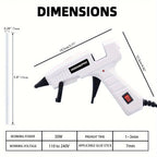 30W Hot Melt Glue Gun Kit with 30 Glue Sticks 7x150mm – Fast Heating Electric Glue Gun for School Arts Crafts DIY Projects and Quick Home Repairs – Multiple Color Options