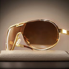 Retro Oversized Sunglasses for Men Women – Vintage Frame UV Protection Anti-Glare Lenses Metal Hinges, Includes Case, Streetwear Fashion Eyewear, 3 Colors