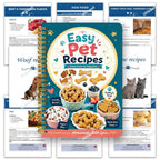 Homemade Pet Food Recipe Book - 30 Recipes Cat & Dog Cooking Plan with Meal Plan Pages, Shopping List & Feeding Log - DIY Pet Food Journal for Cats Dogs Puppies Kittens - Healthy Pet Diet Cookbook Gift