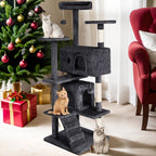 54 Inch Cat Tree Tower for Indoor Cats – Multi-Level Activity Center with Scratching Posts, Condo House & Toys for Kittens & Adult Cats, Dark Gray