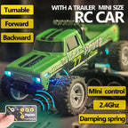1:64 Alloy Mini Remote Control Off-Road Truck with Shock Absorbers Die-Cast RC Car Toy Gift for Boys Kids Birthday Christmas Halloween Dark Gray Teal Green Sky Blue Mixed