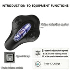 Electric Pelvic Floor Trainer – Cordless Kegel Cushion Device with 6 Vibration Modes for Pelvic Floor Exercises & Muscle Relaxation, Quiet Rechargeable Fitness Equipment for Men & Women at Home