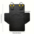 Adjustable SUV Cargo Liner for Dogs with Storage Pockets - Durable Knitted Fabric Trunk Protector for Cars & SUVs, Waterproof Pet Back Seat Dog Carrier Cover, 66.54x72.83 inch