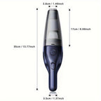 Cordless Handheld Vacuum Cleaner 5000Pa Strong Suction USB Rechargeable Portable Wireless Vacuum for Car Interior, Home, Office & Pet Hair – 40dB Low Noise, 2000mAh Battery, One-Click Dust Empty