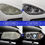 Headlight Restoration Kit with Restoration Fluid & Sponge – Removes Yellowing, Cloudiness & Oxidation, Restores Clarity & Shine Fast, Universal Fit for All Car Models, DIY Headlight Lens Repair & Polish Set