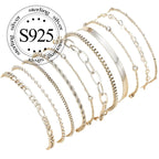 11 Piece 925 Sterling Silver Snake Chain Bangle Set for Women – Bohemian Stackable Twisted Bracelets, Vintage Holiday Jewelry Gift Set for Her