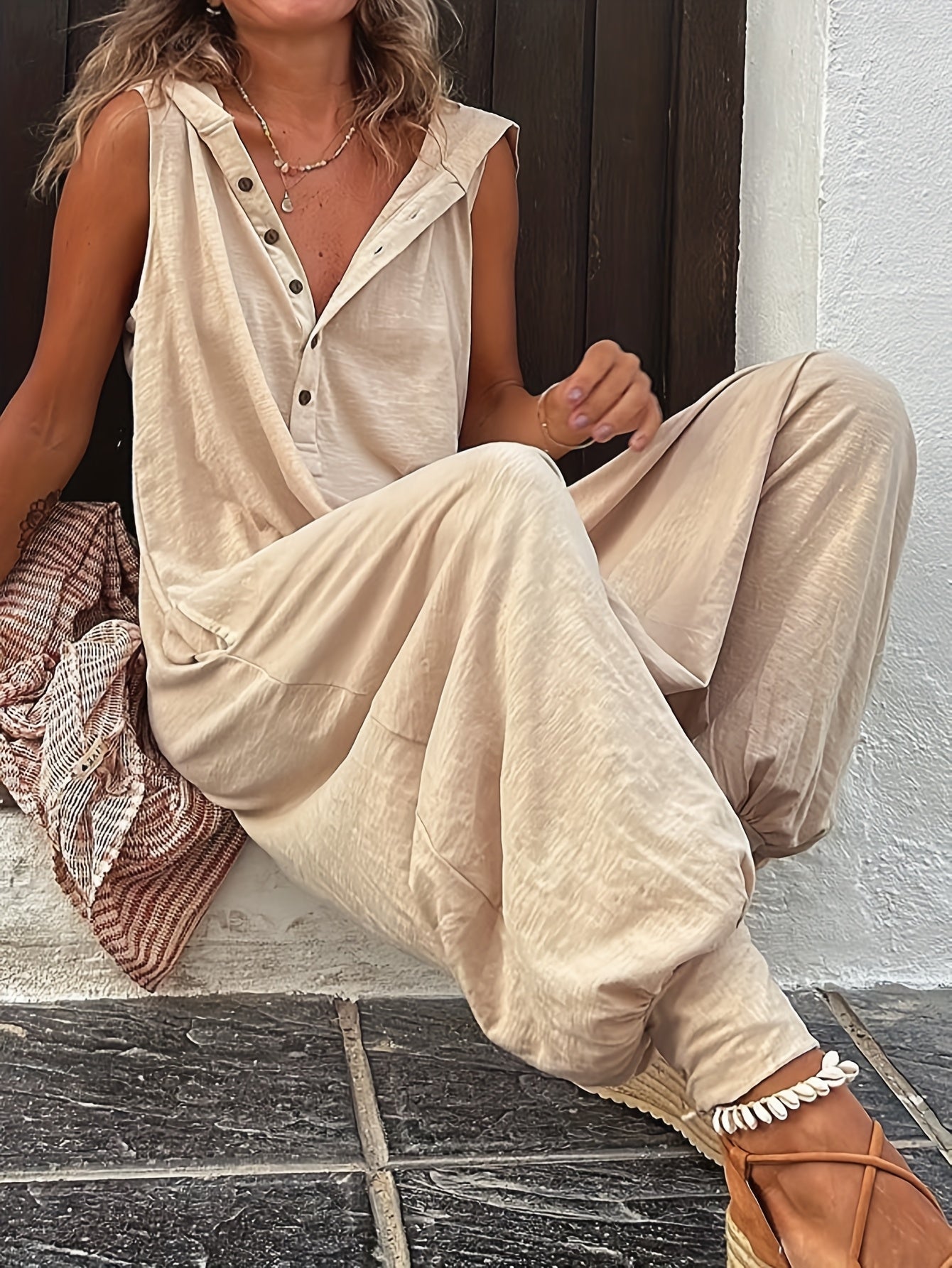 Women's Sleeveless Hooded Long Jumpsuit Joggers Casual One-Piece Romper Lounge Athleisure Relaxed Fit Spring Summer S M L XL XXL