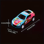 Mini Pull-Back Cars Bulk Pack 16 Pieces – Colorful Friction-Powered Toy Cars for Kids, Birthday Party Favors, Gift Bag Fillers, Halloween & Christmas Stocking Stuffers | Random Car Models & Colors