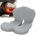 Ergonomic Memory Foam Seat Cushion with Back Support – Non-Slip Office Chair Gaming Chair Car Seat Pad for Hip & Tailbone Pain Relief, Long Sitting Comfort