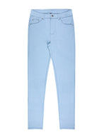 Women's High Waist Stretch Skinny Jeans Metal Button Detail Street Style Slim Fit Denim Pants 10 Colors S-XXL