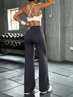 Women's High-Waist Wide-Leg Pants Quick-Dry Loose Fit Elastic Waistband - Casual French Style Summer Spring Long Pants S-XL