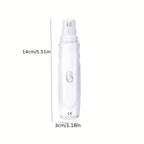 Electric Pet Nail Grinder for Dogs & Cats – Quiet USB Rechargeable Dog Nail Trimmer with 2 Speeds & 3 Port Sizes, Safe Low Noise Claw Grinder Tool