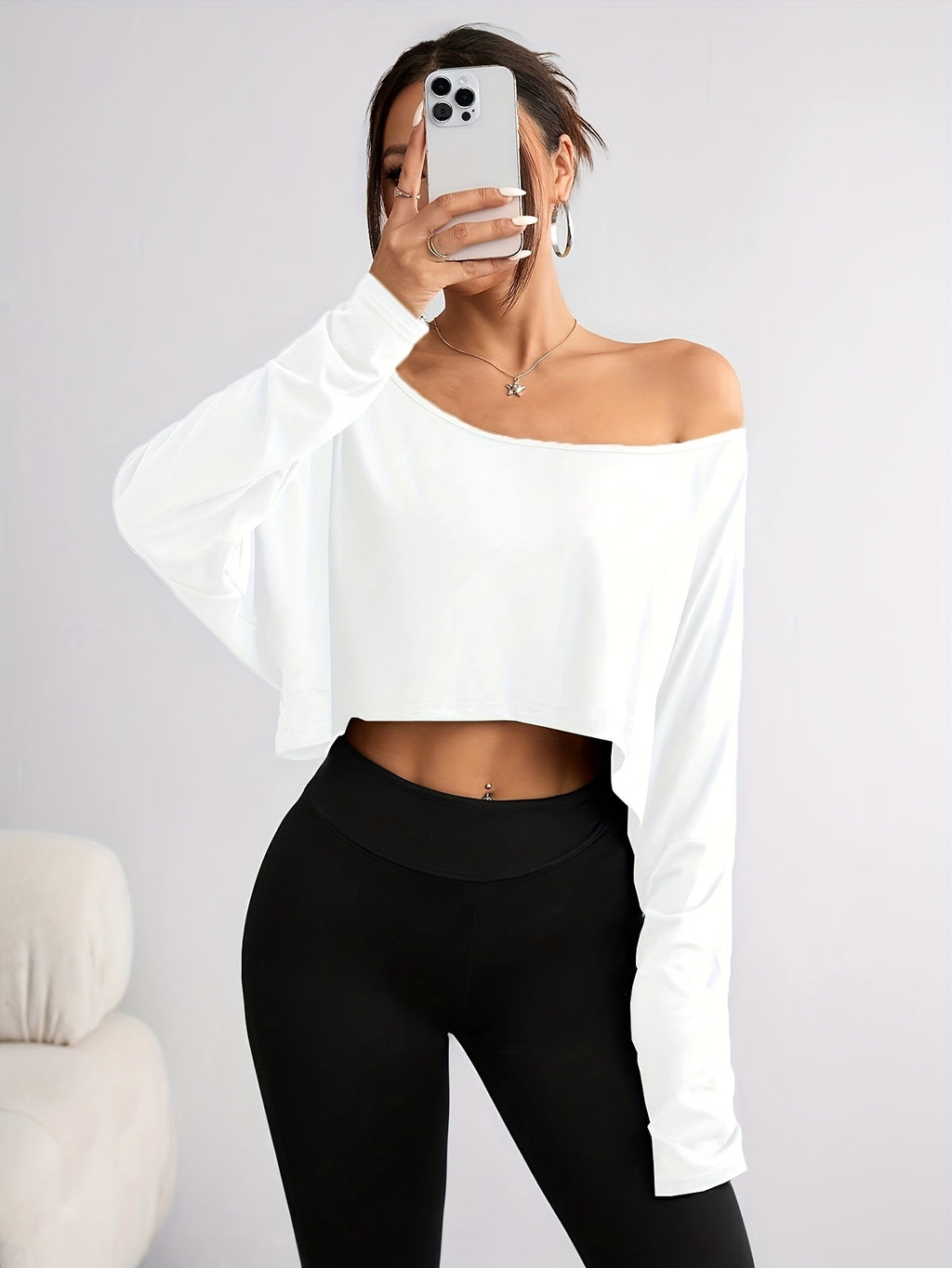 Women's Off-Shoulder Batwing Sleeve T-Shirt Casual Loose Fit Top Short Sleeve Black White Striped XS S M L XL Summer Fashion