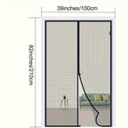 Magnetic Screen Door Hands-Free Auto-Close – Heavy Duty Mesh Curtain with Frame Shackle, Bug & Insect Proof, Pet & Kid Friendly for Front Door, Kitchen, Balcony & Bedroom
