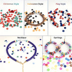 7200pcs Clay Beads Bracelet Making Kit Colorful Soft Clay Beads for DIY Friendship Bracelets Jewelry Making with Storage Box Complete Bead Set for Girls Kids Teens Adults Craft Supplies