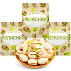 Natural Pistachios with Shell Individually Wrapped Snack Bags 3 Pack 5.3oz Each Ready-to-Eat Protein Snack