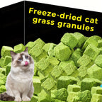 Freeze-Dried Cat Grass Hairball Control Tablets – Natural Mint Molar Sticks & Granules, Chicken Flavor Cat Snacks for Dental Health & Hair Removal