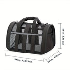 Foldable Soft Pet Carrier Bag – Breathable Mesh Travel Bag for Cats & Dogs, 6 Colors, S/M/L Sizes, Portable with Zipper Closure