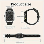 Outdoor Smart Watch with Built-In LED Flashlight, 2.01" Large HD Screen Rugged Fitness Tracker with Sports Modes & Message Reminders for Android & iPhone