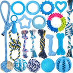 Puppy Teething Toy Variety Pack – Assorted Chew Toys, Rope Toys, Squeaky Toys & Treat Balls for Small & Medium Dogs, Perfect Christmas, Halloween & Birthday Gift for Puppies