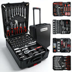 52-Piece Professional Tool Set - Chrome Vanadium Steel, Portable Toolbox for Home & Car Repair, Multi-Function DIY Hand Tool Kit for Enthusiasts & Professionals, Great Gift for Men