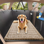 Non-Slip Dog Car Seat Cover Mat – Heavy-Duty Polyester Pet Seat Protector with Rear Extension for SUV, Sedan & Truck, Easy-Clean Floor Liner for All Dog Sizes