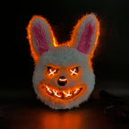 LED Glowing Horror Masks with Light-Up Eyes – Bloody Bunny & Bear Halloween Costume Mask for Adults & Teens | Scary Face Mask for Halloween Parties, Haunted Houses & Cosplay | 2x AA Batteries Required