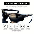 Polarized Driving Sunglasses 3 Pack Half Frame Anti-Glare UV400 Protection for Men and Women Outdoor Sports