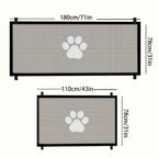 Portable Folding Pet Gate Dog Safety Barrier Fence – Foldable Mesh Isolation Net for Indoor Doorways, Stairs & Rooms, Available in Small & Large Sizes