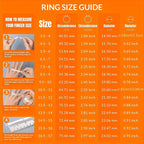9 Piece Princess Cut Cubic Zirconia Bridal Wedding Ring Set for Women – Stackable Engagement Rings, Classic Jewelry Gift for Girlfriend & Wife