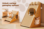 27 Inch Sisal Cat Scratching Board – Multi-Functional Wear-Resistant Cat Paw Pad Furniture Protector with 3 Teaser Balls, Easy Install, Indoor Cat Scratching Pad