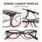 6-Pair Blue Light Blocking Reading Glasses for Women & Men - Oval Full-Frame PC Readers with Anti-Glare Lenses, +1.00 to +4.00 Strengths for Computer Office & Reading, Comfortable Spring Hinge