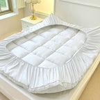 Quilted Pillow Top Mattress Topper 1000GSM Cooling - Fitted Mattress Cover Deep Pocket 8-21", Soft Mattress Protector for Twin Full Queen King Cal King