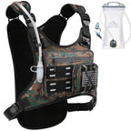 Running Hydration Vest with 3L Water Bladder Lightweight Adjustable Chest Pack Reflective Gear Holder for Men Women Marathon Trail Running Hiking Black Gray Camo Olive
