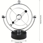 Newton's Cradle Pendulum Desk Toy Perpetual Motion Ball Kinetic Energy Physics Science Decoration for Home Office Desk Unique Gift for Adults Men Women Teens STEM Science Lovers Art Decor