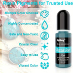 24 Color Liquid Epoxy Resin Colorant Set - Highly Concentrated Resin Dye for Jewelry Making, Resin Art, Painting and DIY Crafts, 0.35oz / 10ml Each, Complete Color Kit for Beginners and Artists