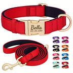 Customizable Nylon Dog Collar with Quick-Dry Diving Cloth Lining – Soft Comfortable Durable Collar for Small Medium Large Dogs – Personalized ID Info Dog Collar for Daily Walking & Outdoor Activities