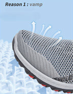 Men's Breathable Mesh Slip-On Sneakers – Lightweight Low-Top Casual Athletic Shoes with Rubber Sole, Round Toe, Monochrome Fabric Upper, Easy Wear Loafer-Style Footwear for Walking, Gym & Everyday Comfort, Spring & Summer