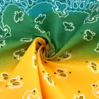 12pcs Tie-Dye Paisley Headbands Bulk Set – Vibrant Gradient Colors Boho Hip-Hop Retro Style Unisex Hair Scarves, Decorative Stitching Headscarves for Women Men Teens Festivals Outdoor Daily Wear