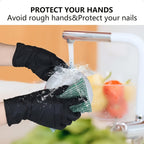 Black Nitrile Disposable Gloves 200 Count – 6 Mil Thick, Latex-Free, Powder-Free, Chemical Resistant, Flexible Form-Fitting, S/M/L/XL for Mechanic, Maintenance, Cleaning, Food Service & Medical Use