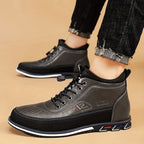 Men's High Top Business Casual Dress Shoes – Lace-Up Formal Oxford Sneakers for Office & Suit, 13 Colors, US Sizes 6.5–13.5