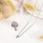 3-Piece Colorful Urn Necklace Set for Ashes - Cylindrical Butterfly & Dragonfly Memorial Cremation Pendants for Pet & Human Loss, Share with Family, Keepsake Jewelry Gift Set (3pcs)